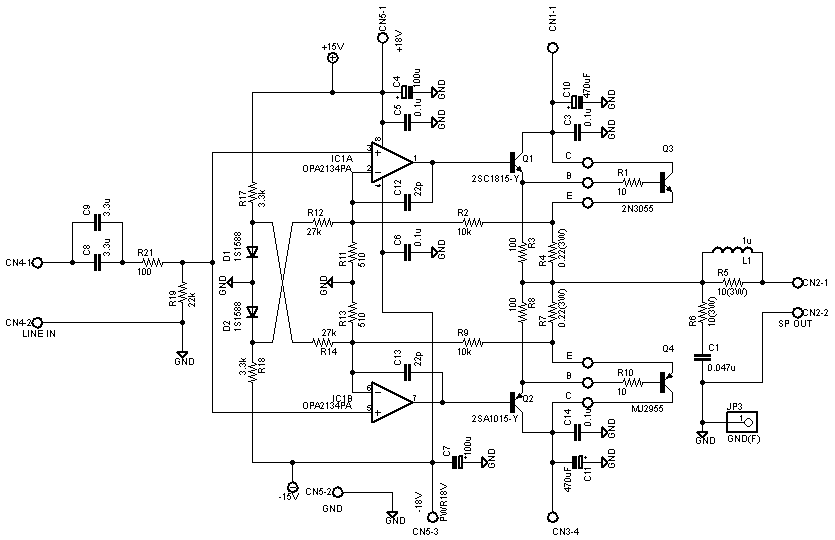 2N3055-MJ2955 schematic